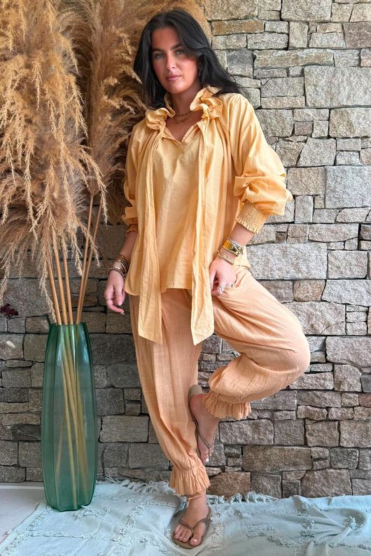 Larc Poet Blouse Tuscan Sun